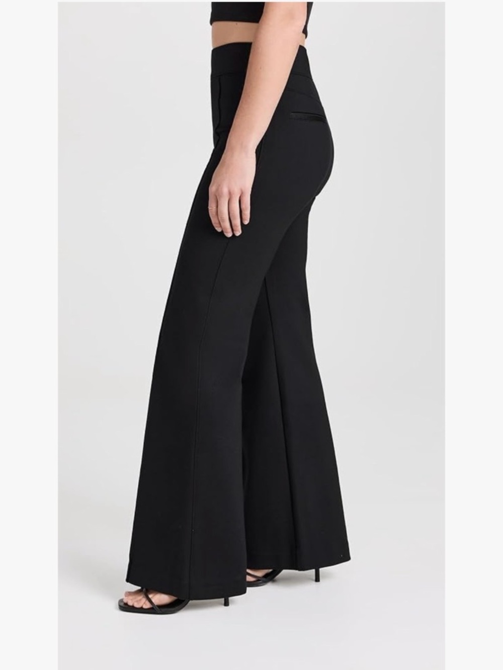 SPANX Black Hi-Rise Flare Pant - Picture 2 of 10